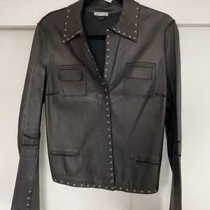 Blur | Jackets & Coats | Blur Leather Jacket With Grommets